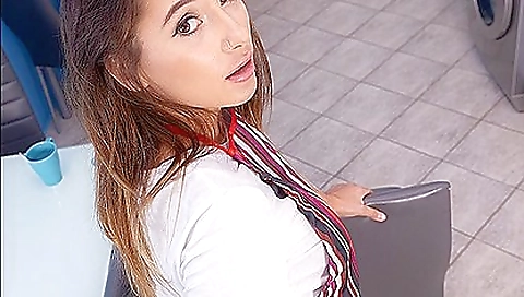 Greatly attractive cook with a round ass does some dirty tricks