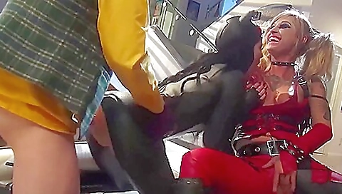 Busty blonde babe gets a hot blowjob and gets fucked