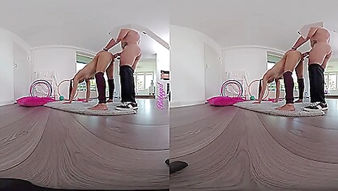 18-year-old gymnast fucked in the gym in the vrporn film