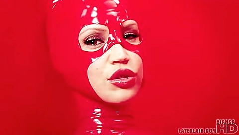 Beautiful redhead gives a blowjob to herself on top