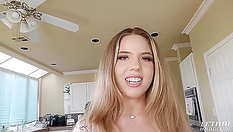 Sexy tattooed chick with big boobies and a big ass is deepthroating