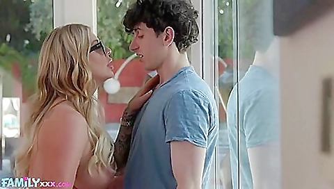 Busty tattooed milf with huge tits is going to have fun