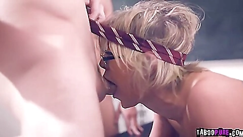 Busty Teacher With Big Tits Getting So Many Cocks To Pl