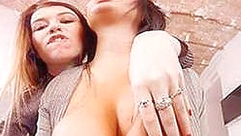 Hot pair of hot babes doing hardcore sex at a porn show