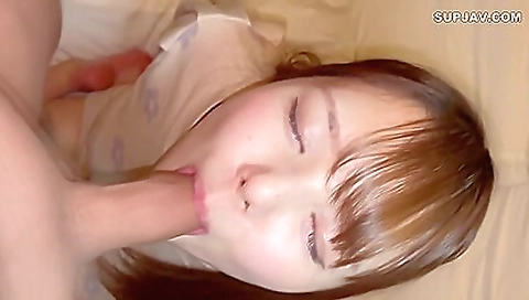 Japanese girl 18+ fucks with camera for the first time
