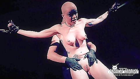 Tattooed Babe Plays Out Extreme Bdsm Fantasy With Red Used