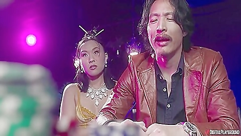 Horny girl is going on a fantastic threesome with a black man