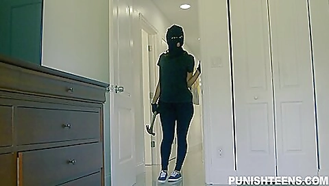 Blonde girl gets fucked on the wall and her pussy pounded