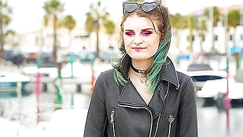 A sexy brunette and a busty blonde have a nice threesome